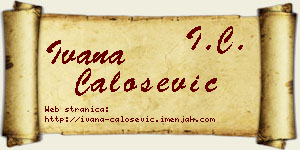 Ivana Čalošević vizit kartica